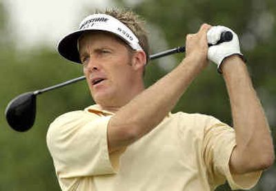 
Stuart Appleby shot a 7-under-par 63 to take the first-round lead at the Byron Nelson Classic at Irving, Texas.
 (Associated Press / The Spokesman-Review)