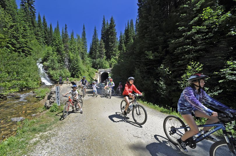 Boosted by publicity and interest in the 100th anniversary of the 1910 forest fire blow up, the Route of the Hiawatha rail trail set a visitation record of 34,249 this summer. (File)