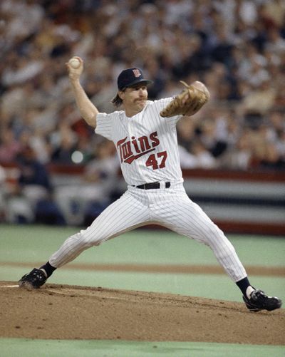 FILE - Minnesota Twins' Jack Morris throws against the Atlanta Braves during the first inning of Game 7 of the baseball World Series in Minneapolis on Oct. 27, 1991. Morris pitched all 10 innings for Minnesota, and the Twins finally won 1-0 on Gene Larkins bases-loaded single. (Jim Mone / Associated Press)
