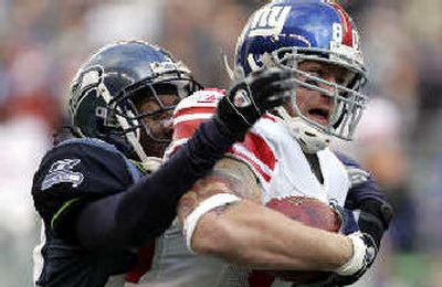 Jeremy Shockey already has seven touchdown catches.
(Associated Press / The Spokesman-Review)