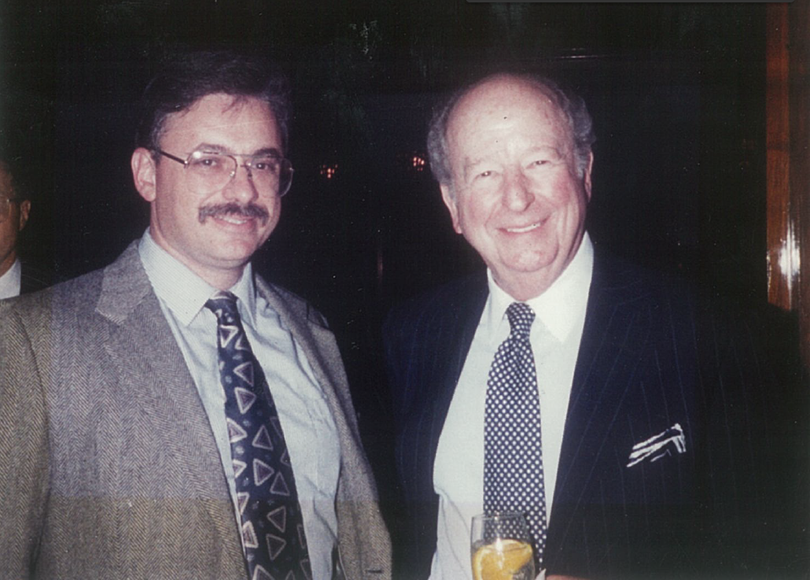 I met Herb Caen, the celebrated San Francisco Chronicle columnist, at the 1993 National Society of Newspaper Columnists convention in Portland, Ore. I grew up reading Caen's three-dot columns and patterned my own after his. (Mrs. O photo)