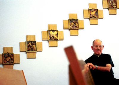 
The Rev. William R. Gould, pictured at St. George Catholic Church in Post Falls, has been placed on administrative leave. 
 (File/ / The Spokesman-Review)
