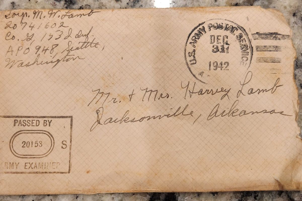 The envelope that Alvin Gauthier found along with several letters written during the Second World War.  (Alvin Gauthier)