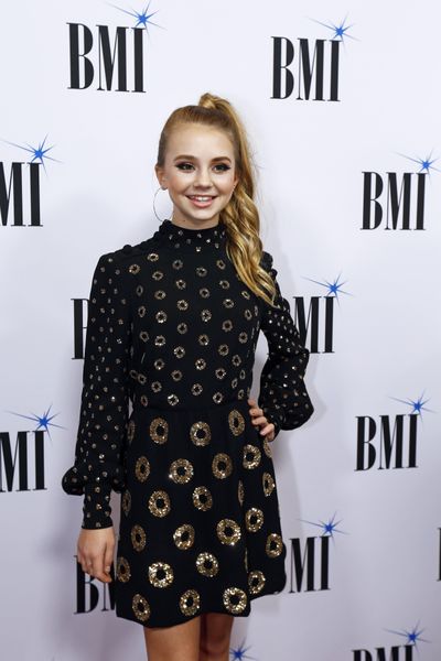 Tegan Marie arrives at the BMI Awards at BMI Nashville on Tuesday, Nov. 7, 2017, in Nashville, Tenn. (Wade Payne / Wade Payne/Invision/AP)