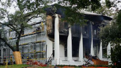 
The historic Texas governor's mansion in Austin is shown early Sunday after a fire swept through it. Associated Press
 (Associated Press / The Spokesman-Review)