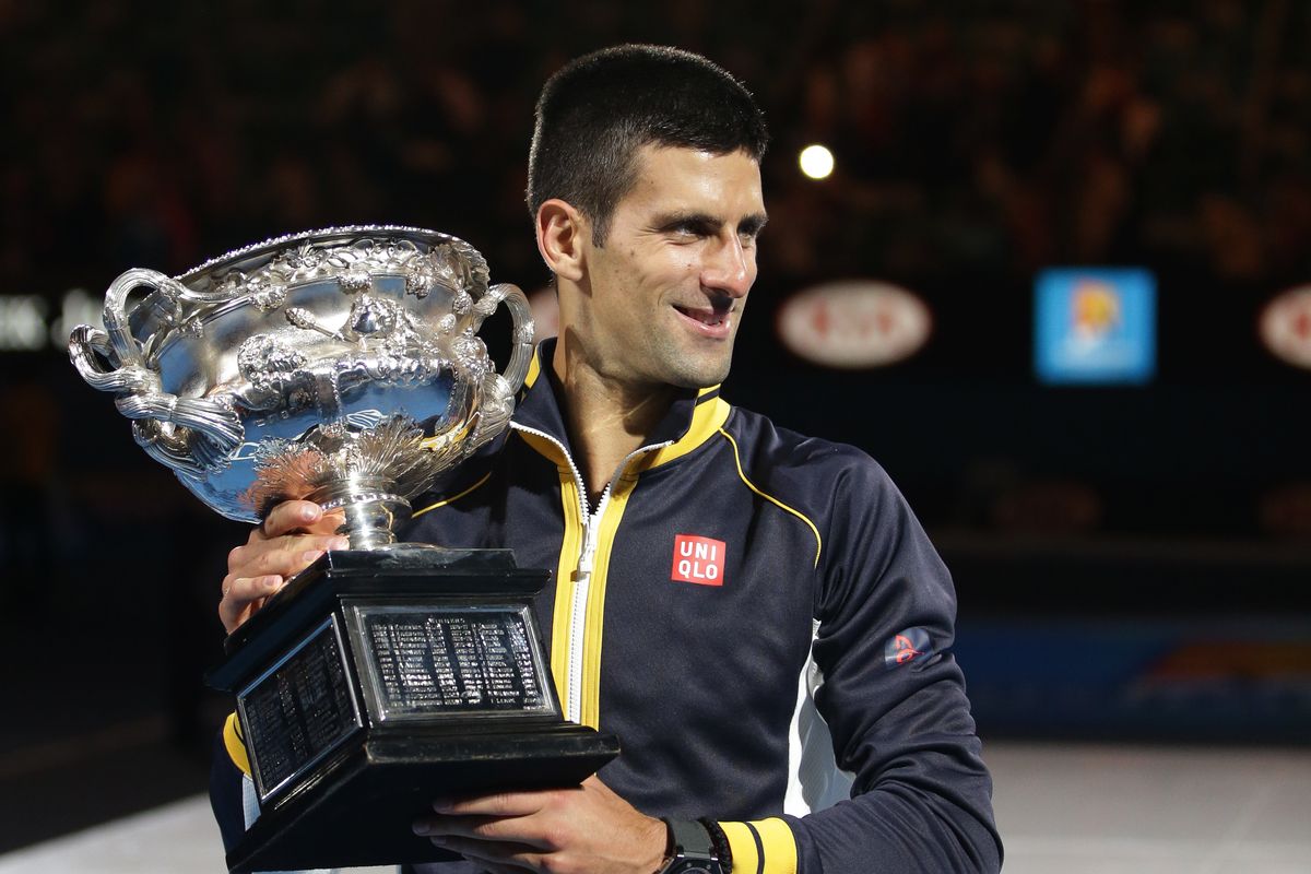 Novak Djokovic beat Andy Murray for the Australian Open title after losing the first set. (Associated Press)