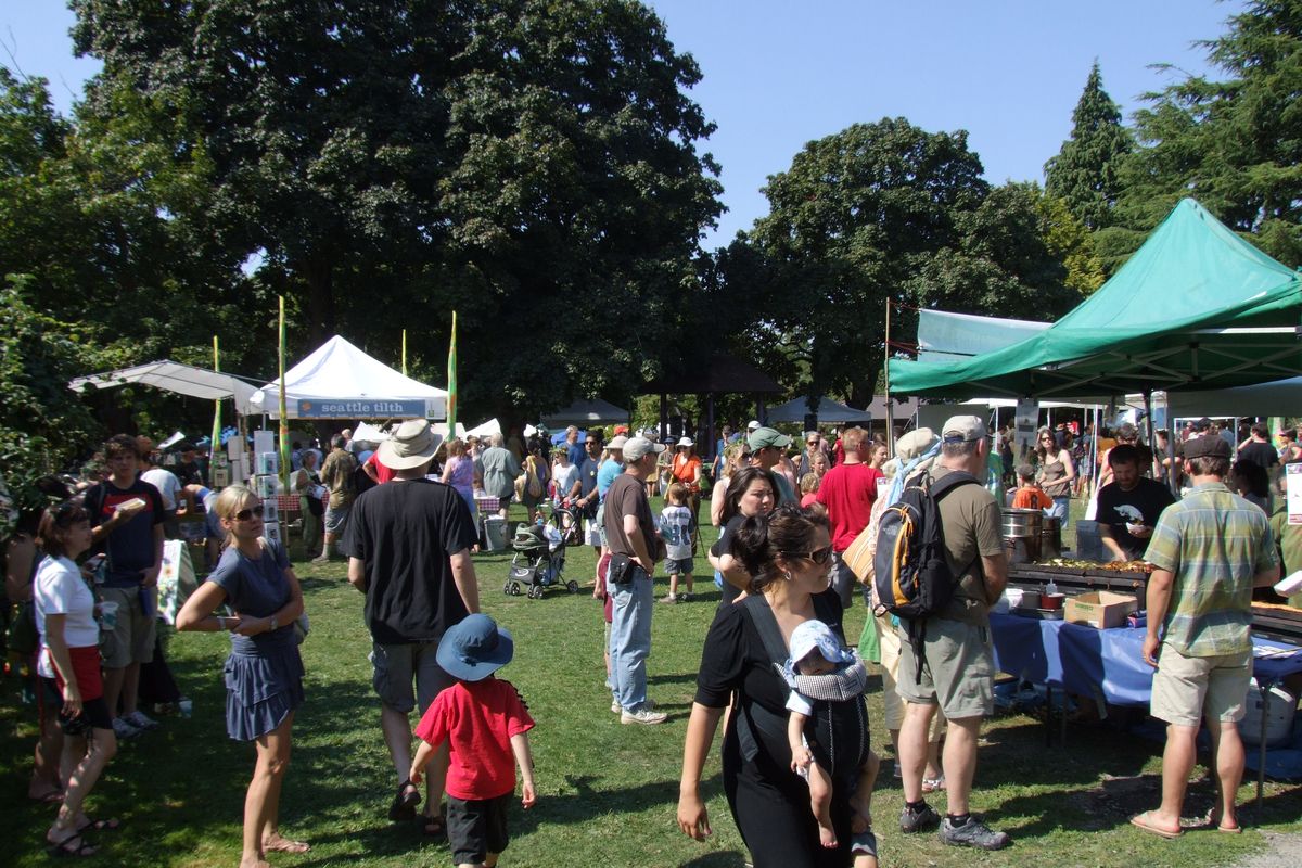 The recent Seattle Tilth Harvest Fair celebrated agriculture and encouraged people to pursue activities like growing produce and raising chickens, but also included some serious messages about empowering farmers.  (Paul K. Haeder / Down to Earth NW Correspondent)
