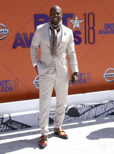 Terry Crews arrives at the BET Awards at the Microsoft Theater on Sunday, June 24, 2018, in Los Angeles. (Willy Sanjuan / Invision/Associated Press)