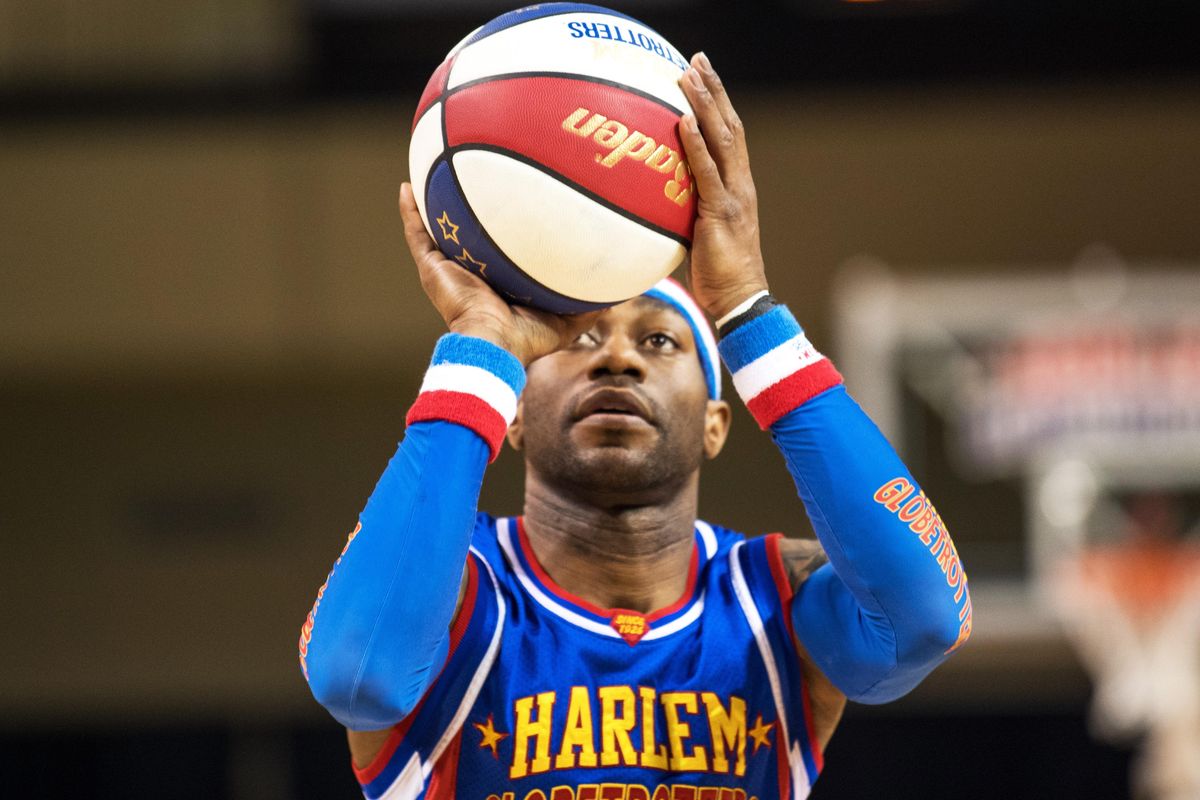 “Firefly” Fisher and the Harlem Globetrotters are still on the road. The squad takes on the ... wait for it ... Washington Generals on Thursday at the Spokane Arena. (Brett Meister / Brett Meister)