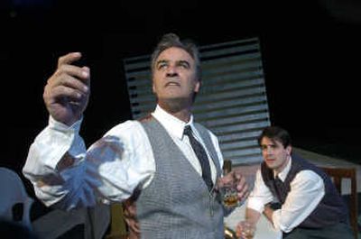 
Wes Deitrick, left, stars as James Tyrone, and Damon Mentzer as Edmund in the Actor's Repertory Theatre production of  