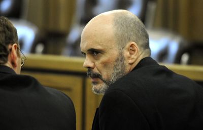 Pierre West, of Spokane Valley, sits in court last week during his rape trial. He was convicted Wednesday in a series of attacks on prostitutes.  (Dan Pelle / The Spokesman-Review)