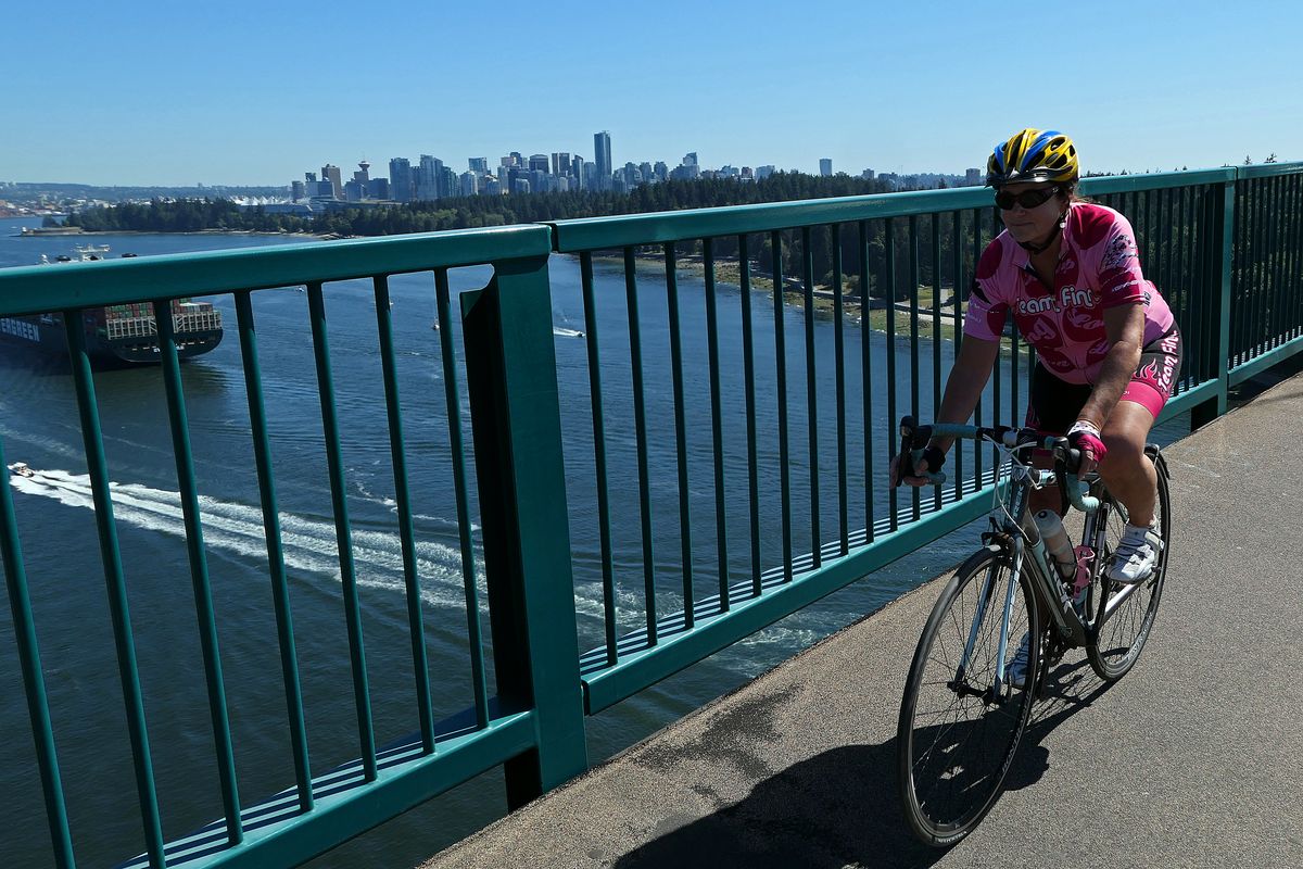 Lions Gate Bridge offers easy bicycle and pedestrian access from West Vancouver to Stanley Park and downtown.  (John Nelson)