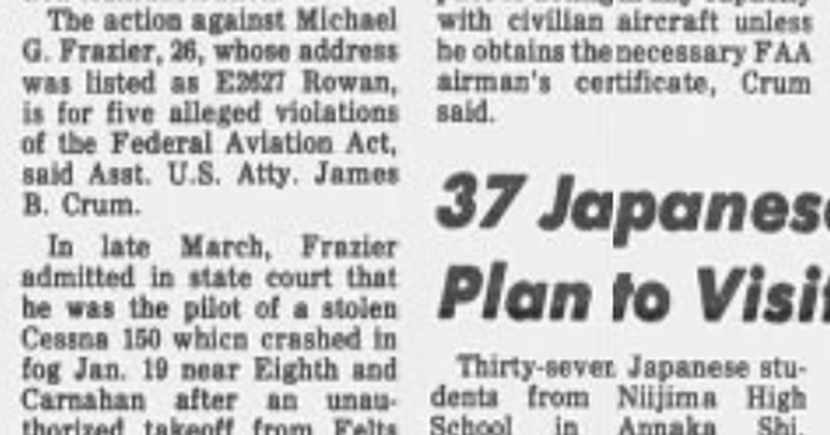 This day in history: The ‘joyride' was over for a Spokane pilot facing an FAA lawsuit