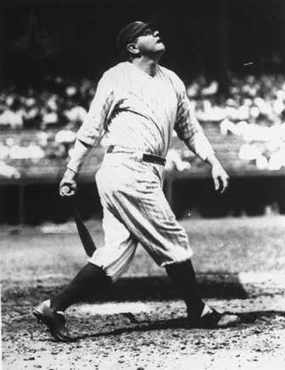 
Associated Press Historian says Babe Ruth would have hit 104 home runs in 1921 under modern rules.
 (File Associated Press / The Spokesman-Review)