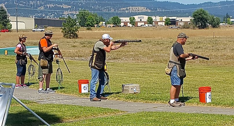 The fourth annual Guide Dogs of America Trap Shoot at the Spokane Gun Club on Aug. 20, 2016, attracted 83 shooters. The event was organized by Machinists Union Local Lodge 86 and raised more than $7,500 for charity. (Courtesy)