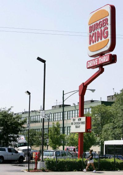 
A Burger King restaurant is located right across the street from the Orr High School campus in Chicago. 
 (Associated Press / The Spokesman-Review)