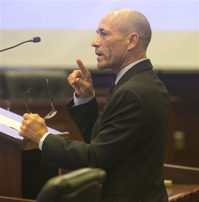 Famed Idaho jockey Gary Stevens testifies to an Idaho Senate committee on Monday, calling for 