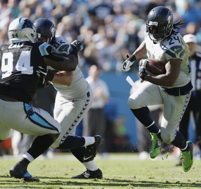 Seahawks deny they’re unhappy with or trading Marshawn Lynch. (Associated Press)