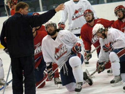 
Coach Bill Peters has emphasized how important a first-game win is for success at the Memorial Cup.Special to 
 (David Bebee Special to / The Spokesman-Review)