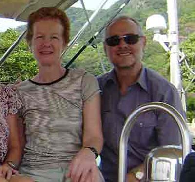 Paul and Rachel Chandler, seen in a family photo,  went missing  while sailing from the Seychelles to Tanzania after sending a distress signal on Oct. 23.  (Associated Press)