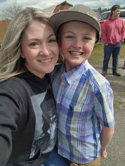 Layne Chappell and her son, Tatum. (Courtesy Layne Chappell)