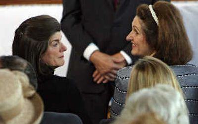 
Sisters Luci Baines Johnson, left, and Lynda Robb attend a family funeral service for their mother, former first lady Lady Bird Johnson on Friday in Austin, Texas. Associated Press
 (Associated Press / The Spokesman-Review)