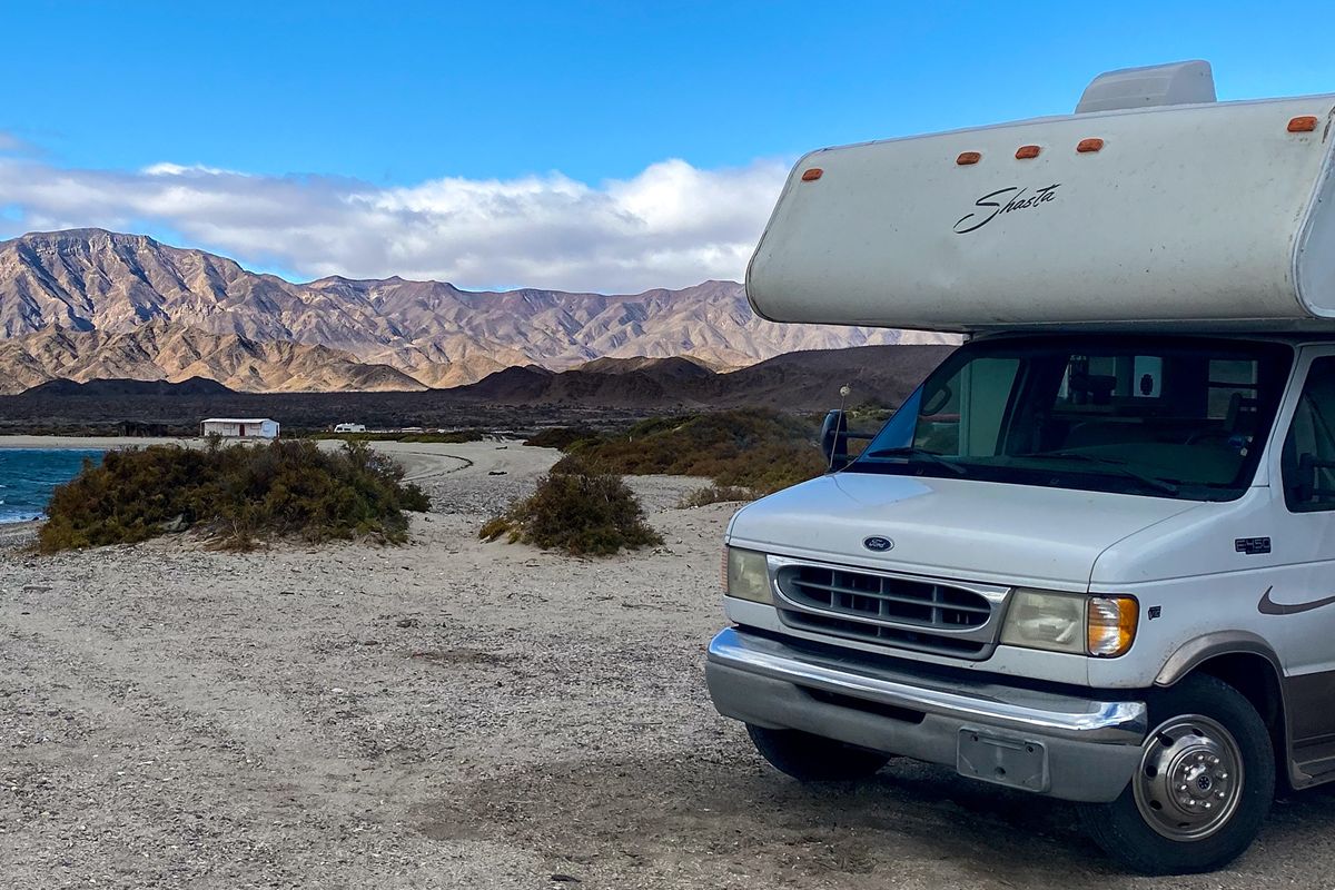 Alex and Diana Ditkof are traveling the 1,000-mile length of the Baja Peninsula in Mexico. (Courtesy BeeRVing)