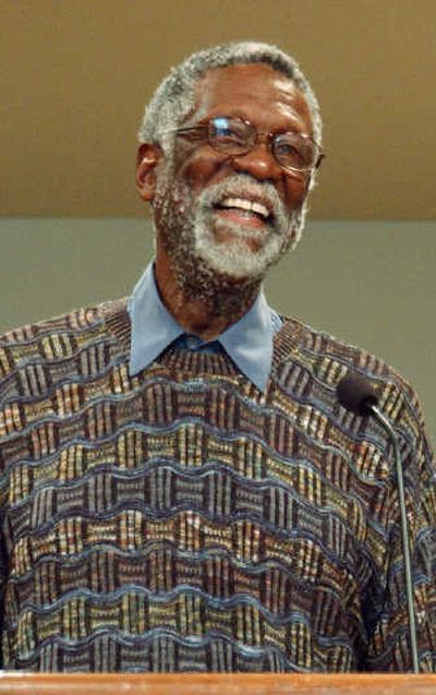 
Bill Russell will be in Spokane on Saturday in his role with 