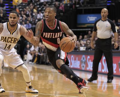 Rookie point guard Damian Lillard is the only Trail Blazer to start all 23 games this season. (Associated Press)