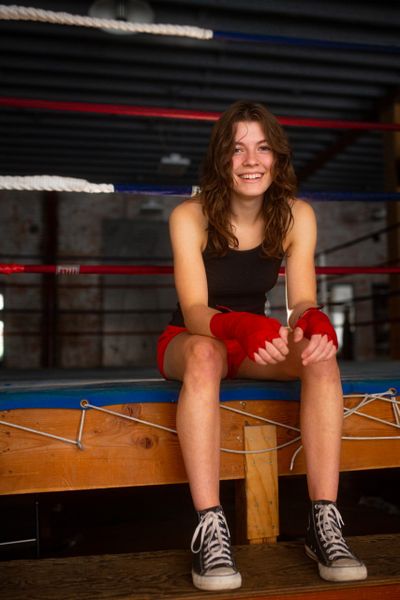 Ruby Lannigan trains six days a week and has competed in boxing tournaments as far away as Canada. 