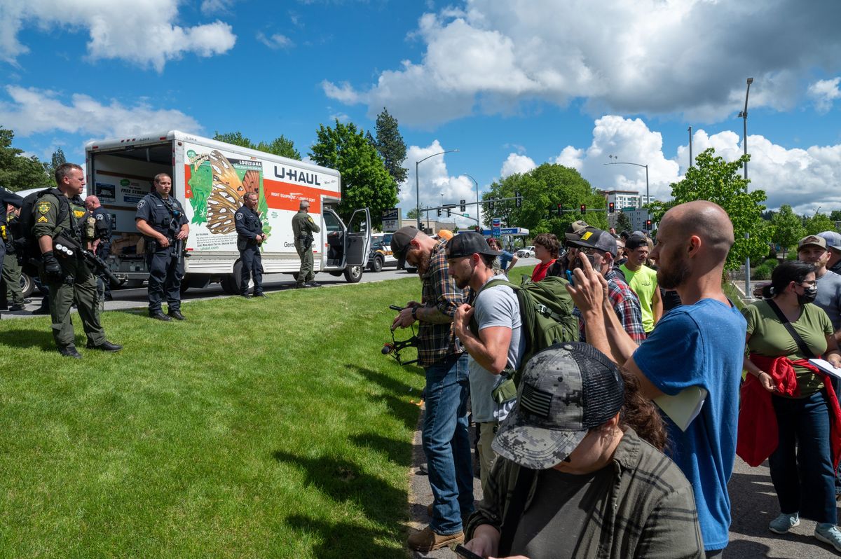 31 Masked Patriot Front Members Arrested In Coeur D'Alene Near Pride In ...