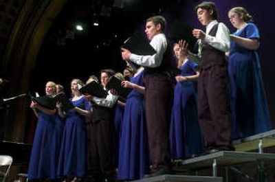 
The Spokane Area Children's Chorus performs throughout the region each year, and will be at the Manna fundraising event.
 (The Spokesman-Review)