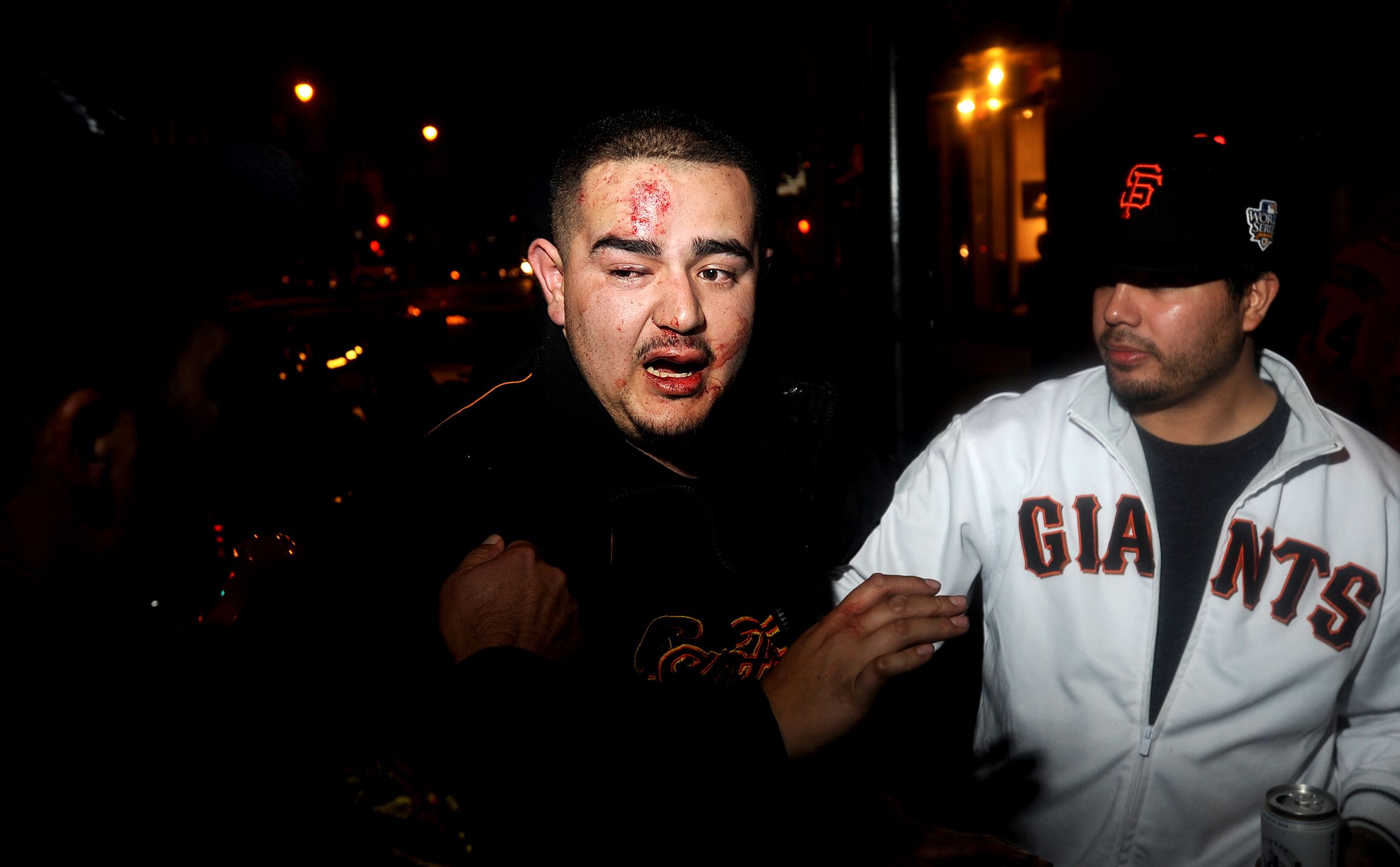 Giddy fans celebrate like crazy over the San Francisco Giants