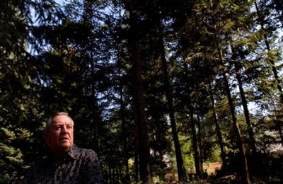 
Sawmill owner Dick Bennett, shown in his backyard in Hayden, has been active in Canadian trade issues related to softwood lumber for 25 years. Canada produces about one-third of the softwood lumber sold in the United States. 
 (Kathy Plonka / The Spokesman-Review)
