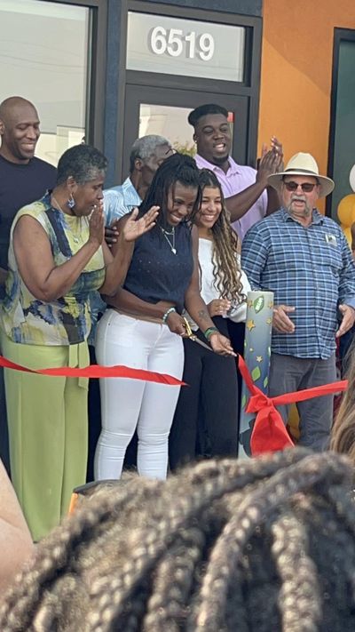 The ribbon-cutting ceremony outside Raze Early Learning Development Center.  (Courtesy)