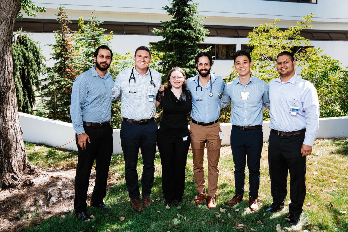 Providence St. Luke’s Rehabilitation Medical Center recently welcomed its first six resident doctors to its new physical medicine and rehabilitation program. They are, from left, M. Talha Amjad, John Gilmer, Eleanor Huber, Amit Tizivion, Timothy Lee and Daniel Lara.  (Courtesy)