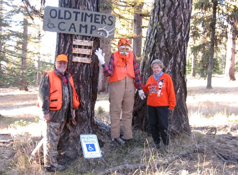 Ron and Jeannie Worley of Loon Lake had a good time at their elk camp up Coleman Creek on Halloween. They decorated their campsite and let any potential trick or treaters know they were entering the realm of graying 