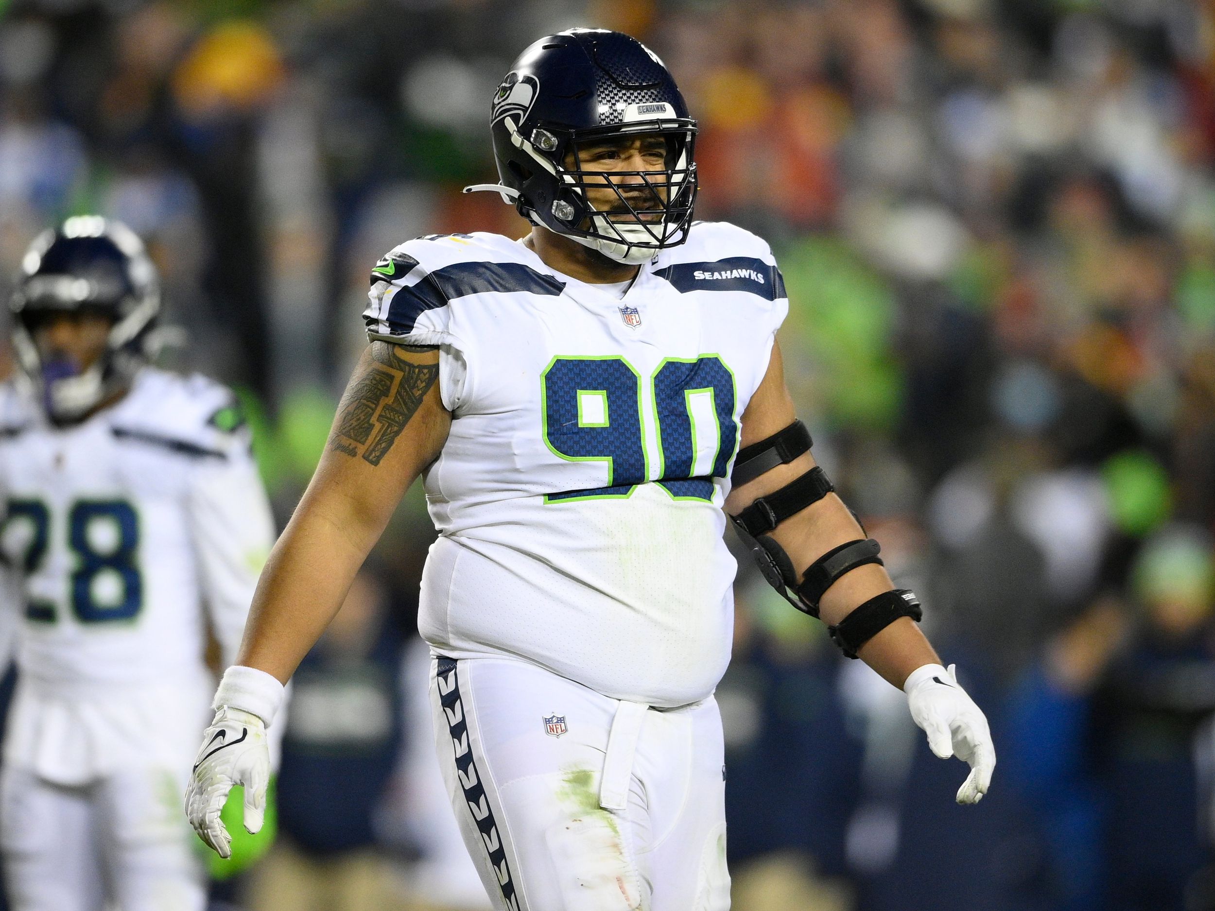 Seahawks DT Bryan Mone added to COVID-19 reserve list ahead of Tuesday's  game against the L.A. Rams