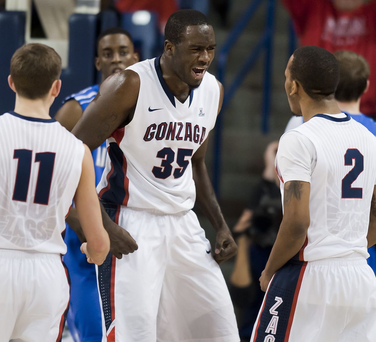 Sam Dower gives Gonzaga a solid third option against rival posts. (Colin Mulvany)