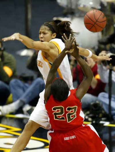 
Associated Press Tennessee's Candace Parker, top, was one of four college players invited to USA basketball training camps.
 (Associated Press / The Spokesman-Review)