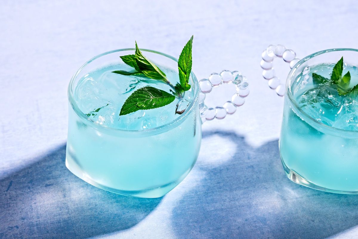 Dreaming of tropical waters? Take a dip in this deep blue punch.