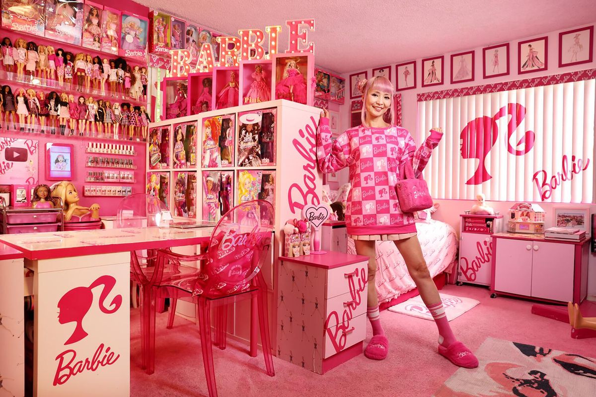 Barbie collector Azusa Sakamoto is photographed in on Oct. 18 in West Hollywood, Calif..  (Christina House/Los Angeles Times/TNS)