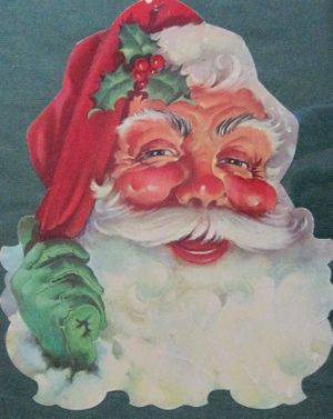 Last minute gifts don't have to be expensive. This 1950s Santa cut-out, when framed and presented on Christmas morning, was a personal and lasting reminder of childhood memories.
  (Cheryl-Anne Millsap / Down to Earth NW)