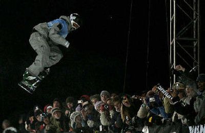 
Shaun White dazzles the crowd in men's snowboard superpipe during the Winter X Games. 
 (Associated Press / The Spokesman-Review)
