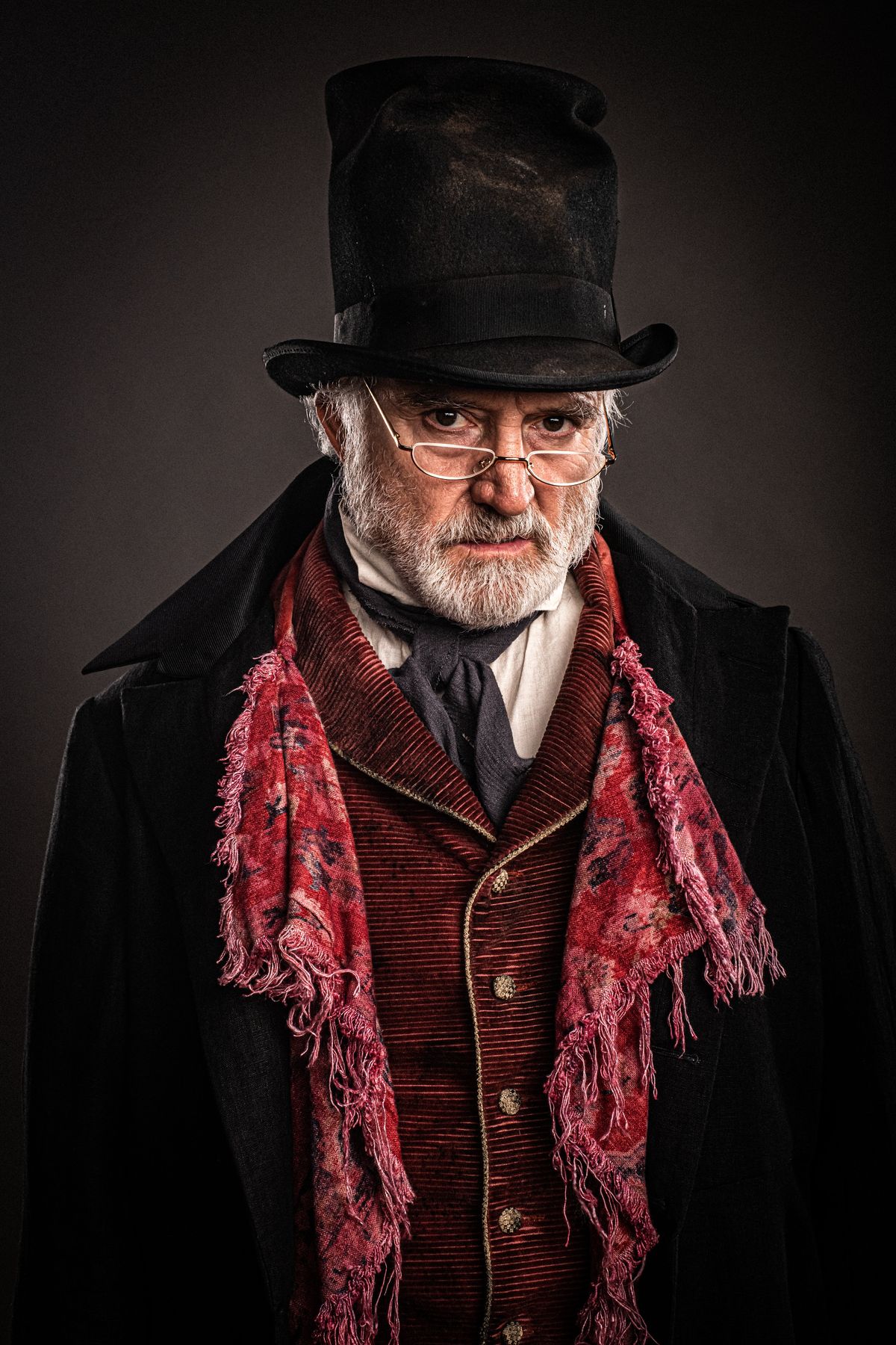 Bradley Whitford stars as Ebenezer Scrooge in the Tony Award-winning "A Christmas Carol" at First Interstate Center for the Arts on Friday and Saturday.  (Luke Fontana)