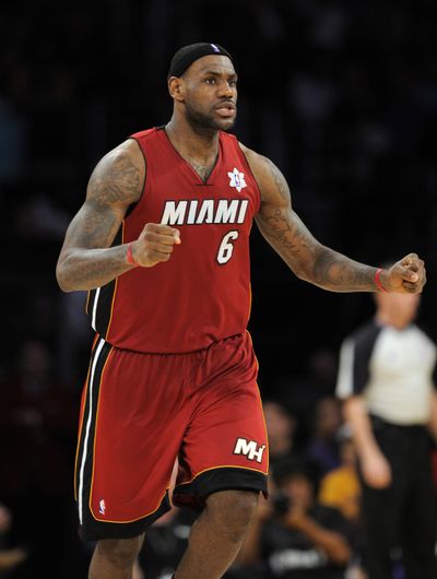 LeBron James and the Miami Heat are on a 14-1 tear. (Associated Press)