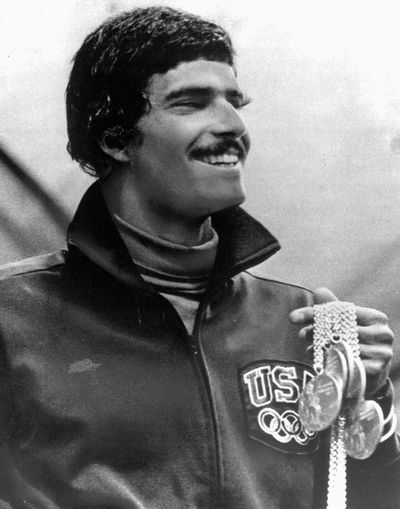 Mark Spitz won seven gold medals at Munich in 1972.  (Associated Press / The Spokesman-Review)