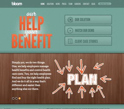 This undated image provided by Bloom Health shows the Bloom Health website. In a major shift in employer-sponsored health insurance coverage, companies such as Sears Holdings Corp. and Darden Restaurants Inc. are giving employees a fixed amount of money and allowing them to choose their own coverage based on their individual needs. (Bloom Health)