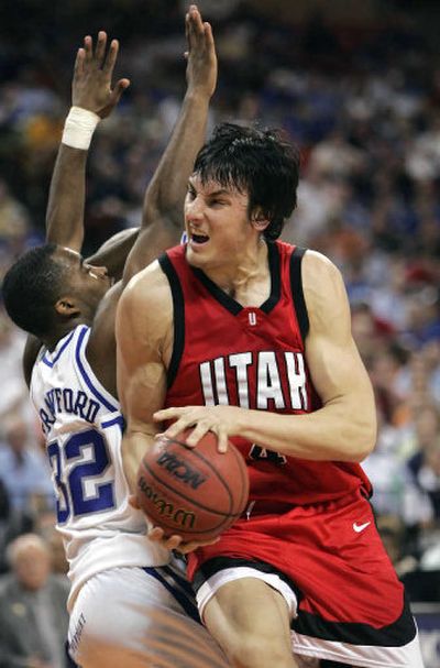 
Andrew Bogut was the Associated Press national player of the year in leading  Utah to a 29-6 season. 
 (Associated Press / The Spokesman-Review)
