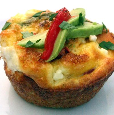Leftovers are a perfect ingredient for Mini Quinoa Frittata. (Lorie Hutson)